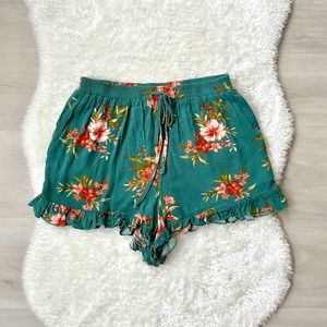 Tropical Print Shorts